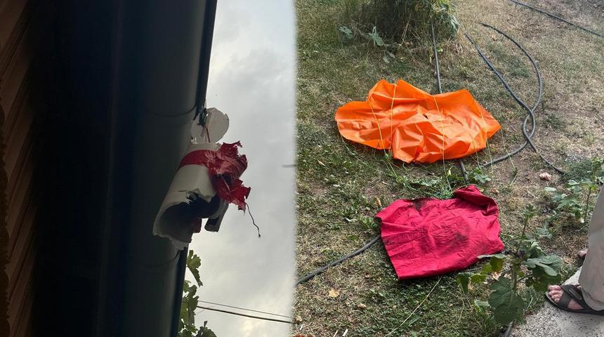 Kayseri’de atılan roket evin çatısına düştü! Yaşlı çift neye uğradığını şaşırdı