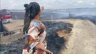 Tekirdağ'da çıkan yangın yerleşim alanlarını tehdit etti