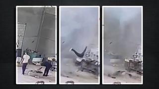 Iğdır'da korkunç ölüm! Hava basılan lastik patladı, dehşet anları saniye saniye görüntülendi