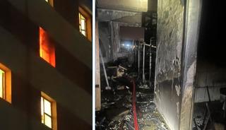 Bursa’da öğrenci yurdunda çıkan yangın söndürüldü