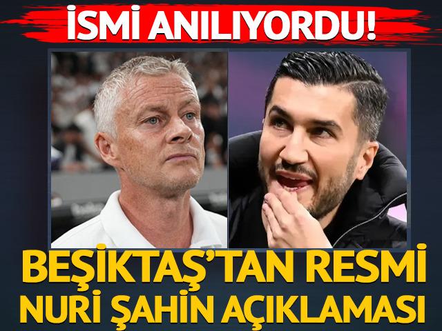 İsmi anılıyordu! Beşiktaş'tan Nuri Şahin için resmi açıklama