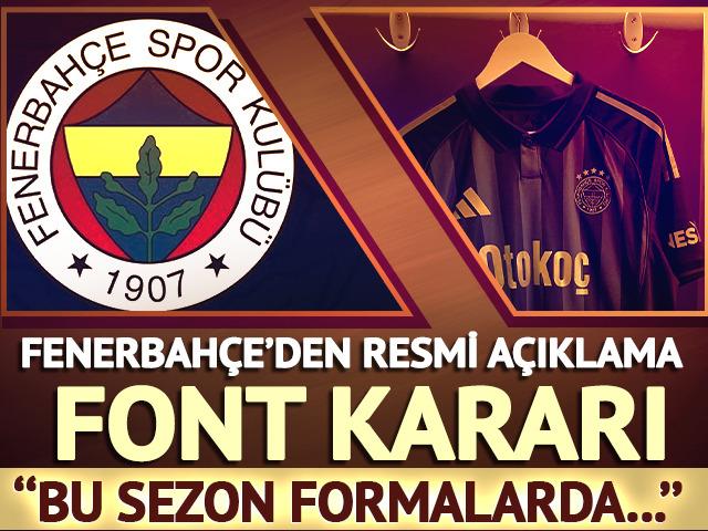 Fenerbahçe'den Arial font için flaş karar!