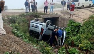 Gümüşhane'de trafik kazası! Yaralılar var