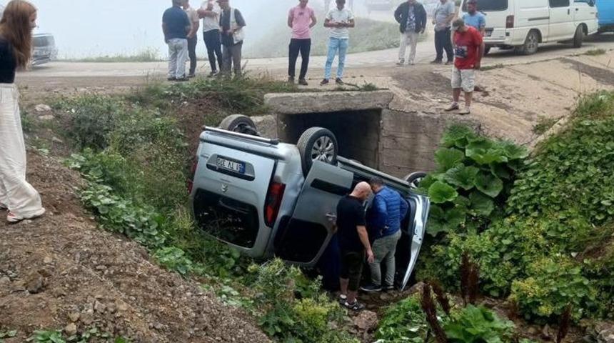 Gümüşhane'de trafik kazası! Yaralılar var