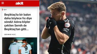 Akit gazetesi Beşiktaş'ın milli futbolcusu Semih Kılıçsoy için skandal manşet attı! ‘‘Balon fıs diye söndü’’ dediler taraftarlardan tepki yağıyor...