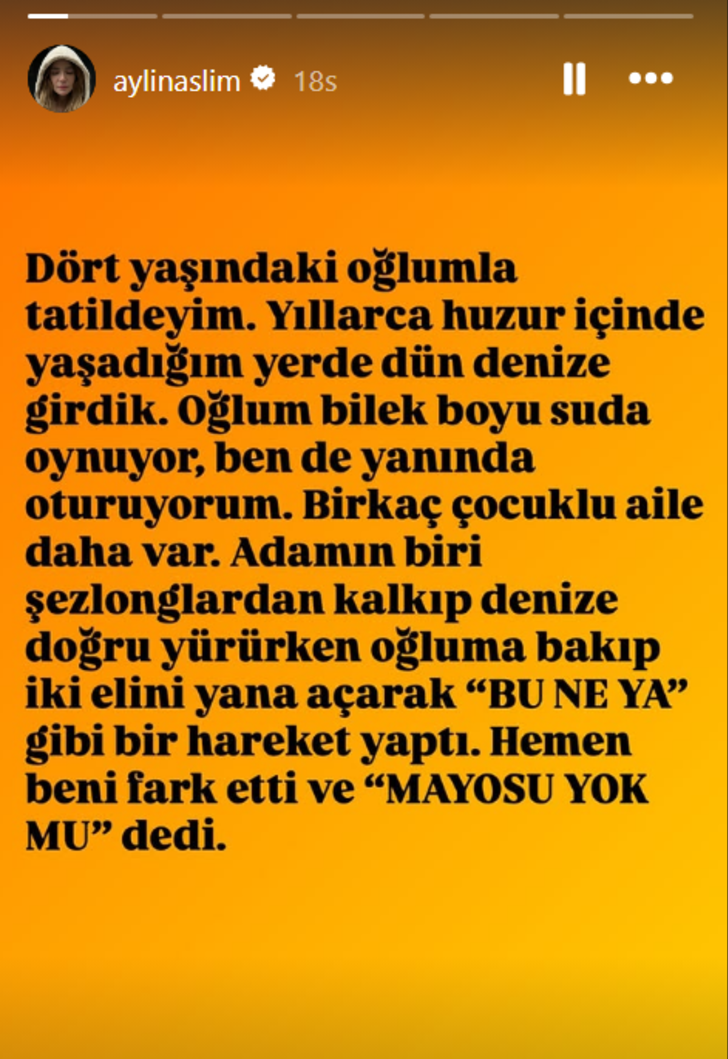 Aylin Aslım 4 yaşındaki oğlunu plajda mayosuz oynatınca tepki çekti! Sert ifadeler G1