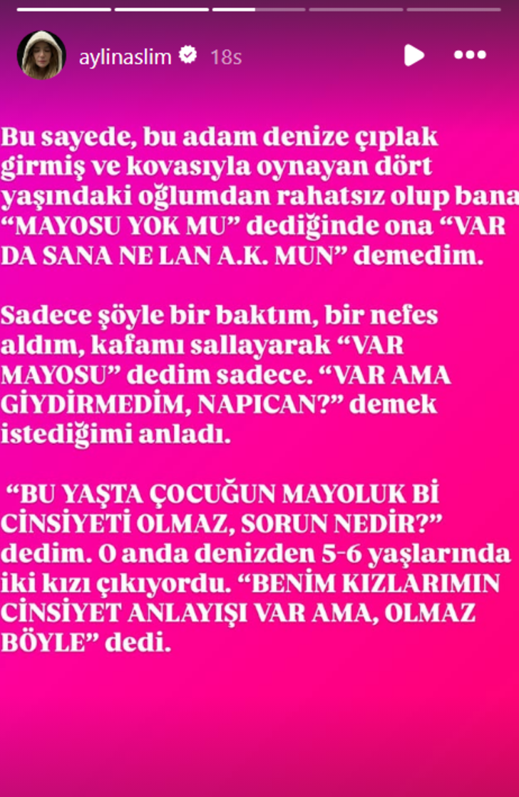 Aylin Aslım 4 yaşındaki oğlunu plajda mayosuz oynatınca tepki çekti! Sert ifadeler G3