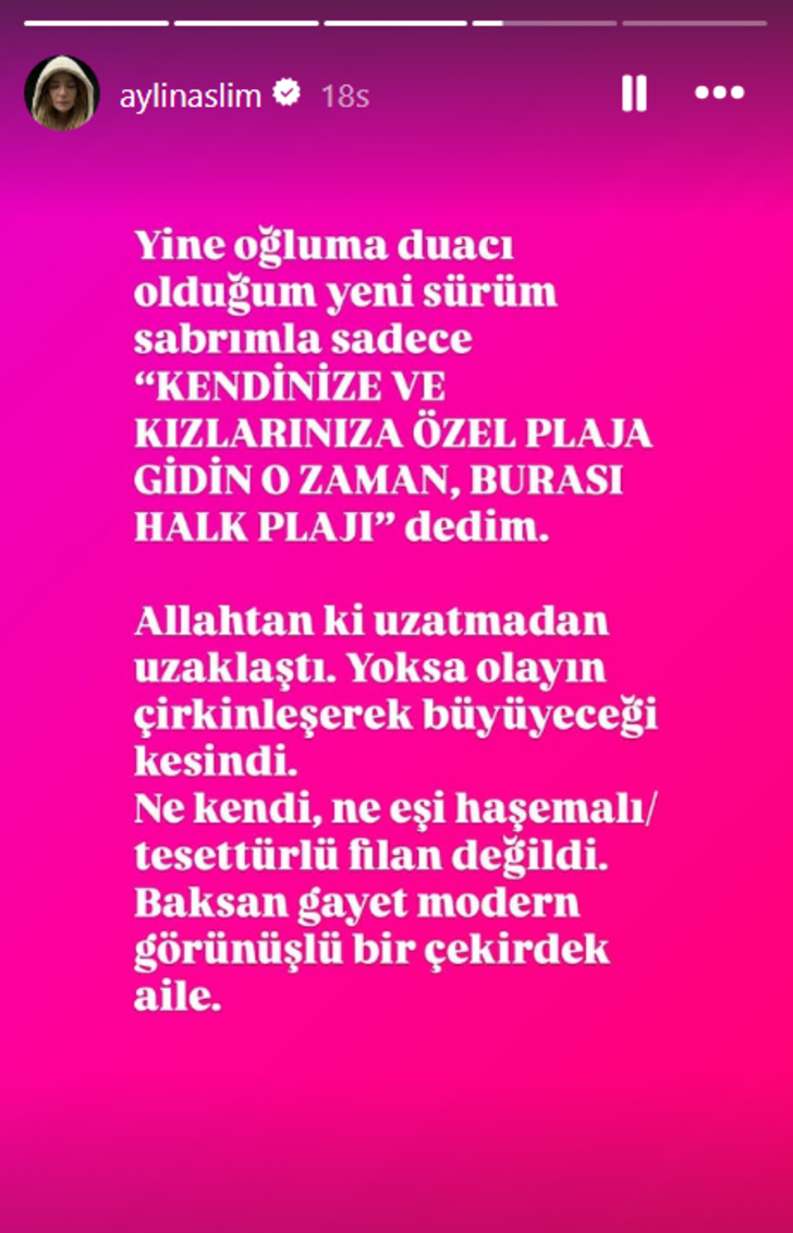 Aylin Aslım 4 yaşındaki oğlunu plajda mayosuz oynatınca tepki çekti! Sert ifadeler G4
