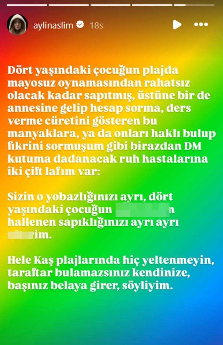Aylin Aslım 4 yaşındaki oğlunu plajda mayosuz oynatınca tepki çekti! Sert ifadeler G5