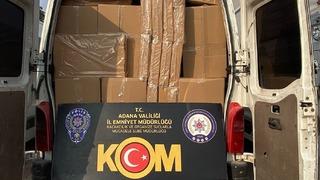 Adana'da 4 milyon 840 bin doldurulmuş makaron ele geçirildi
