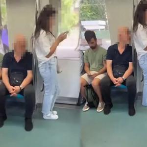 Marmaray'daki görüntü pes dedirtti! O anları başka bir yolcu kaydetti