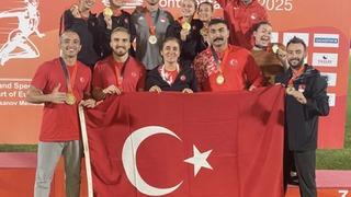 Milli atletler, Kazakistan'daki yarışmada 10 madalya elde etti