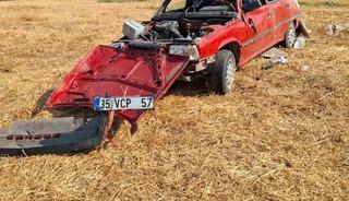 Manisa’da tarlaya uçan sürücü hayatını kaybetti
