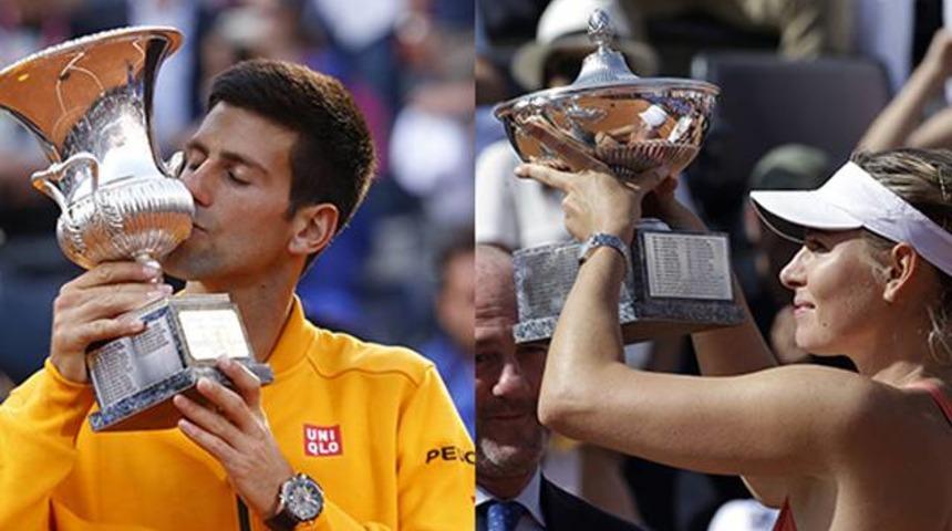 İtalya'da Djokovic ve Sharapova