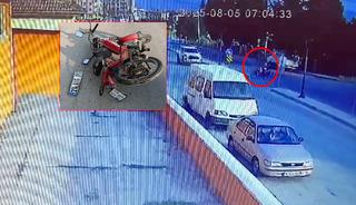 Burdur'da yeni evli çifti ayıran kaza kamerada!