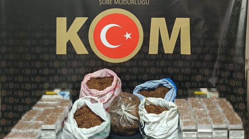 Karaman’da uyuşturucu, kaçak tütün ve ruhsatsız silahlar ele geçirildi