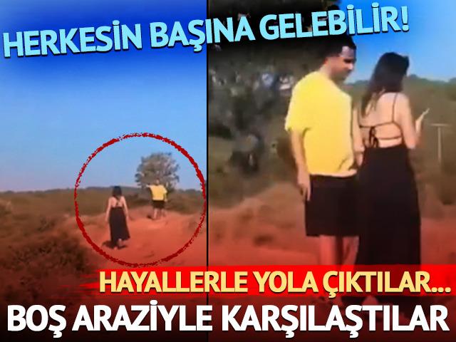 Herkesin başına gelebilir! Hayallerle çıktıkları yolda boş arazi şoku...
