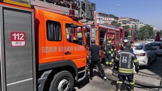 Erzurum'da güzellik merkezinde yangın! 1 kişi dumandan etkilendi