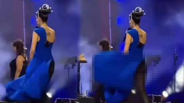 Melike Şahin rüzgarın azizliğine uğradı! Yırtmacını kontrol edemedi