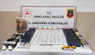 Kırklareli’nde 4 bin 220 makaron ele geçirildi