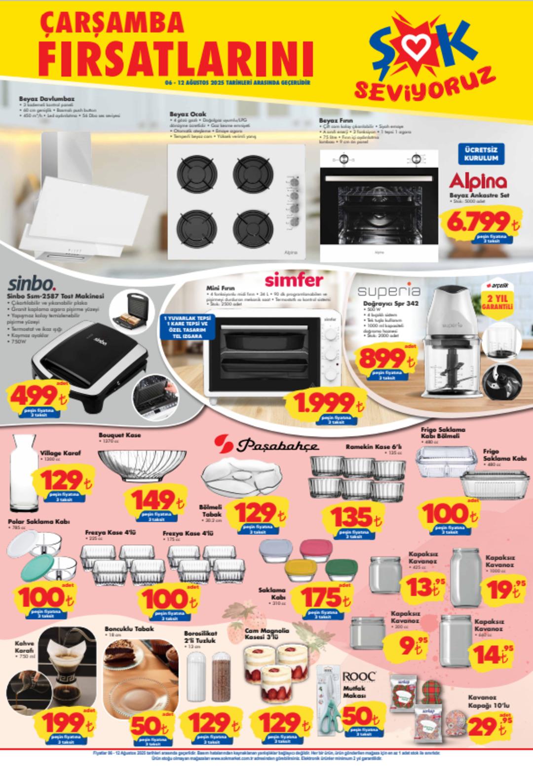 ŞOK a Sinbo tost makinesi geliyor! 6 Ağustos 2025 ŞOK Aktüel Ürünler Kataloğu 1