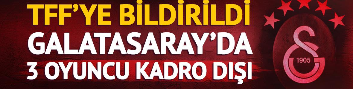 Galatasaray'da üç oyuncu resmen kadro dışı bırakıldı! Takımdan resmi olarak ayrılıyorlar...