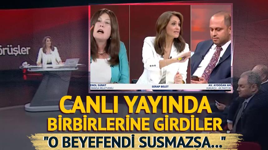 Canlı yayında tansiyon yükseldi: Beyefendi susmazsa bağıracağım