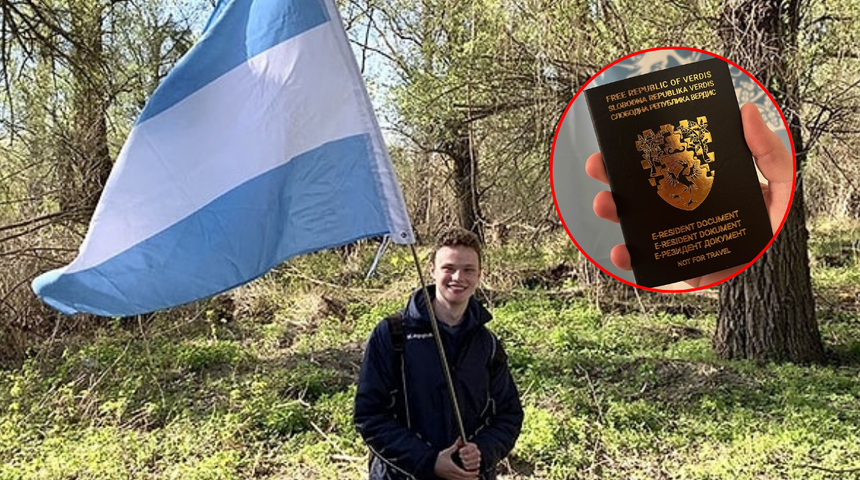 20 yaşında kendi ülkesini kurdu! 400'den fazla vatandaşı, bayrağı, cumhurbaşkanı bile var