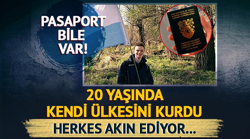 20 yaşında kendi ülkesini kurdu! 400'den fazla vatandaşı var