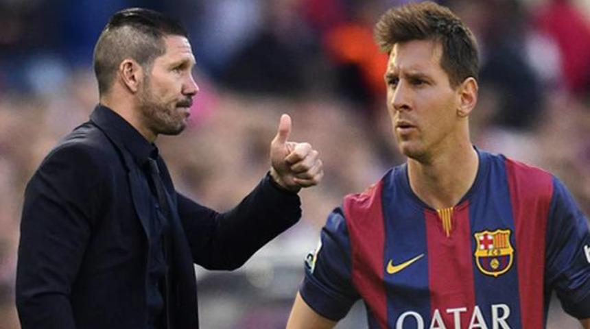 Simeone&rsquo;den Messi&rsquo;ye &ouml;vg&uuml;