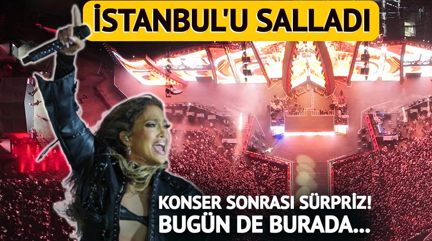 Jennifer Lopez İstanbul'u salladı! Konser sonrası sürprizi vardı, Justin'i unutturdu