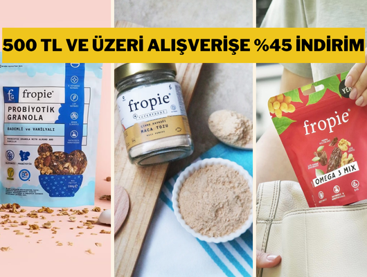 Sağlıklı ve lezzetli atıştırmalıklar Fropie'de! İndirim varken kaçırmayın