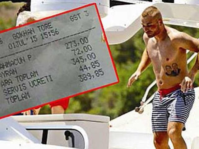 Gökhan Töre 7 lahmacuna 389 TL ödedi!