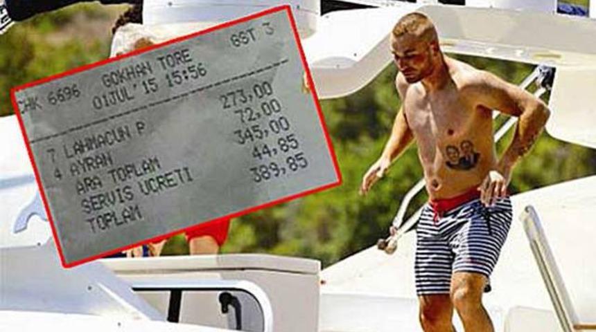 Gökhan Töre 7 lahmacuna 389 TL ödedi!