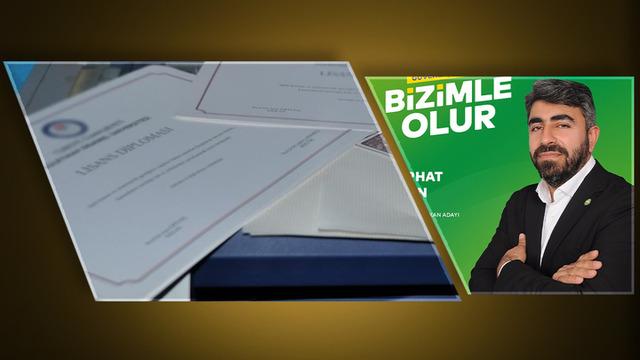 HÜDA PAR'lı belediye başkan adayı da sahte diploma almış! Mesajı da ortaya çıktı: Ahmet abi meslektaş olduk