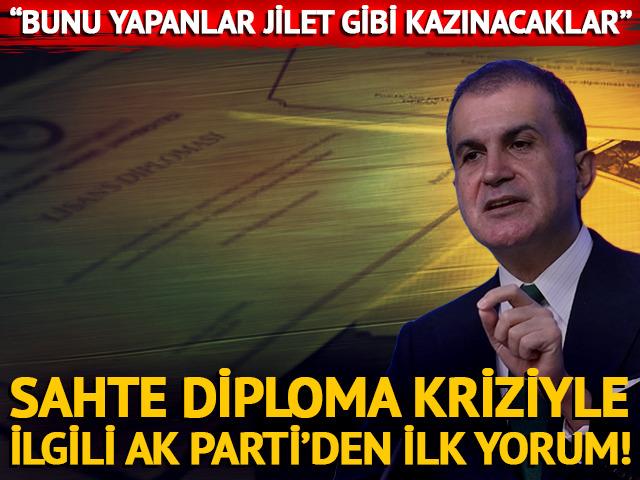 Sahte diploma kriziyle ilgili AK Parti'den ilk yorum! "Bunu yapanlar jilet gibi kazınacaktır"