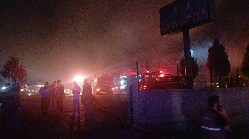 Çorum’da tekstil fabrikasında yangın