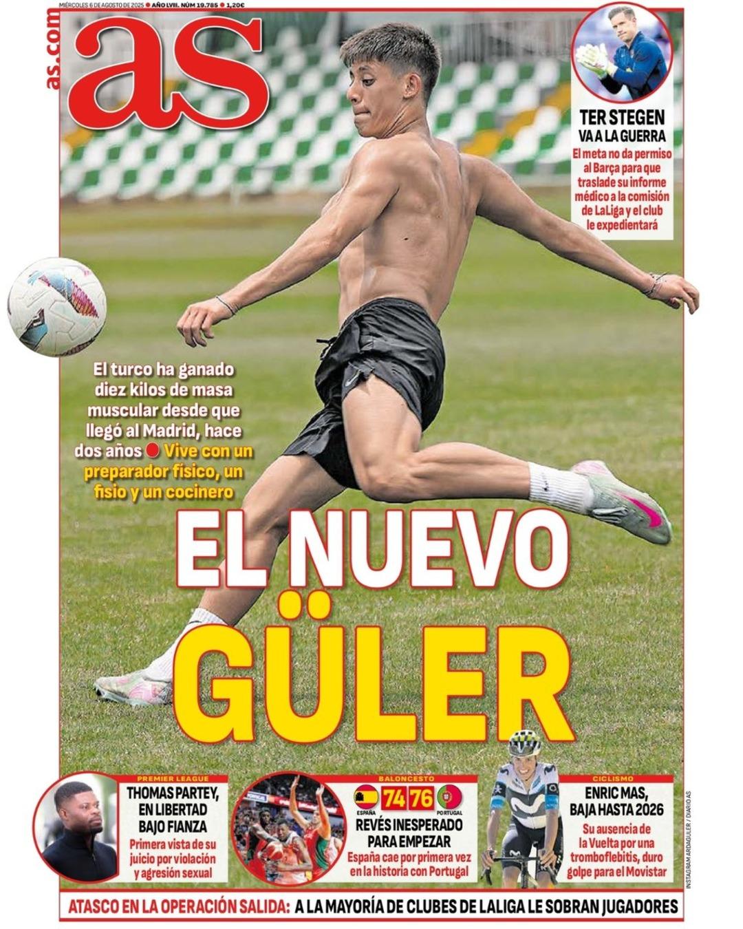 Real Madrid in Türk futbolcusu Arda Güler in fiziksel gelişimi olay oldu! AS Gazetesi “Yeni Arda Güler” manşeti attı... 1