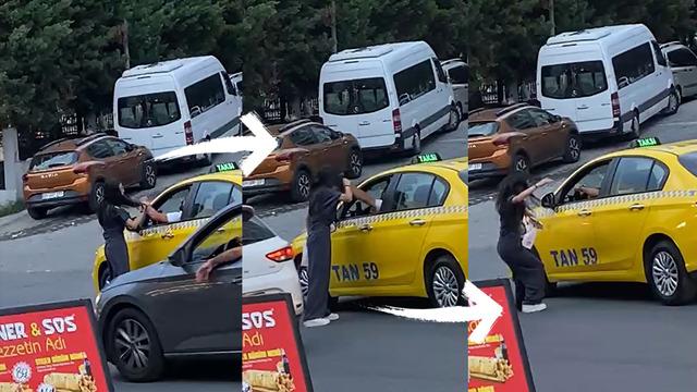 Taksiciden genç kıza saldırı! Yol tartışması şiddete dönüştü: Yumruk atıp bayılttı...