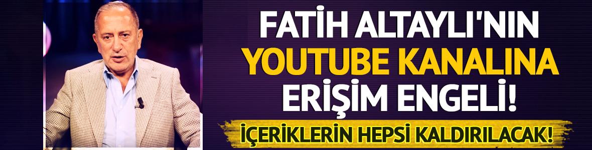 Fatih Altaylı'nın YouTube kanalına erişim engeli!