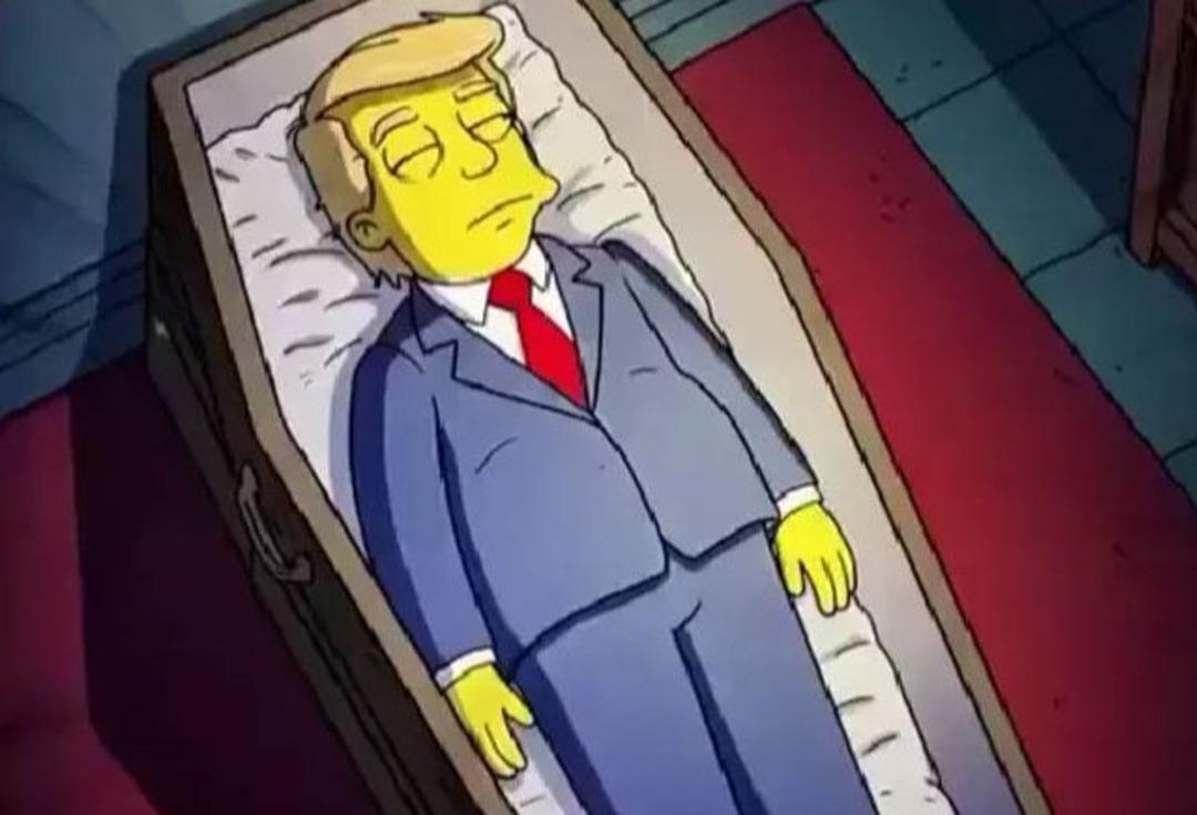 Simpsonlar, Trump ın ölüm tarihini açıkladı! Nasıl öleceğini bile gösterdiler! Çok az kaldı... 2