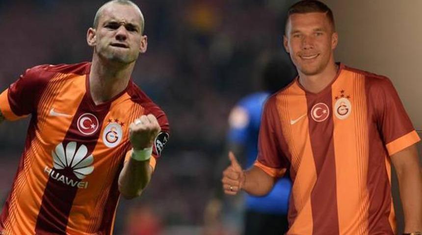Galatasaray'da Podolski ve Sneijder için flaş karar!