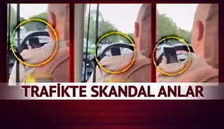 İstanbul trafiğinde skandal anlar