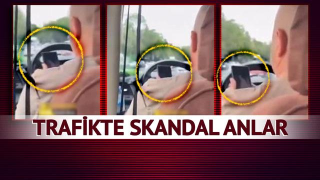 İstanbul trafiğinde skandal anlar