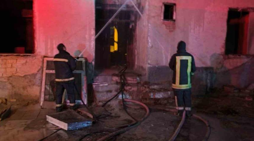Karapınar’da müstakil evde yangın