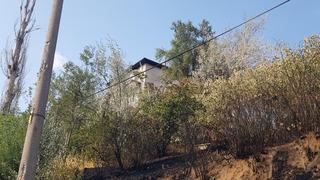 Otluk alanda çıkan yangın evlere sıçramadan söndürüldü