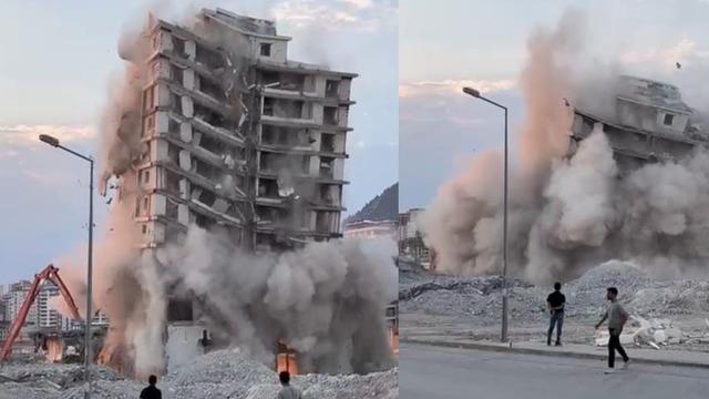 Deprem bölgesindeki binanın yıkım işlemini yapıyordu: Bina yıkıldı, operatörden acı haber geldi....