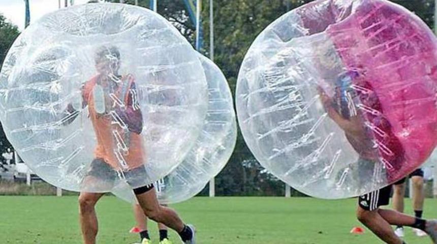 Yok b&ouml;yle idman! Hava yastığıyla...