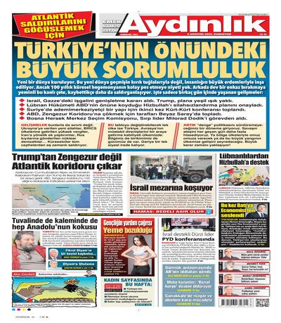 Aydnlk Okusi
 Gazetesi oku