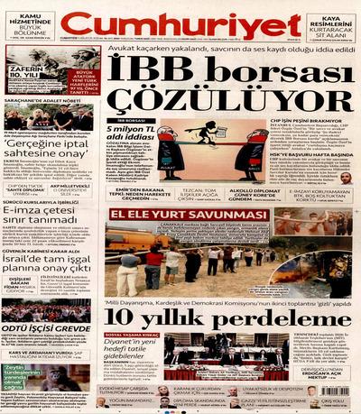 Cumhuriyet
 Gazetesi oku